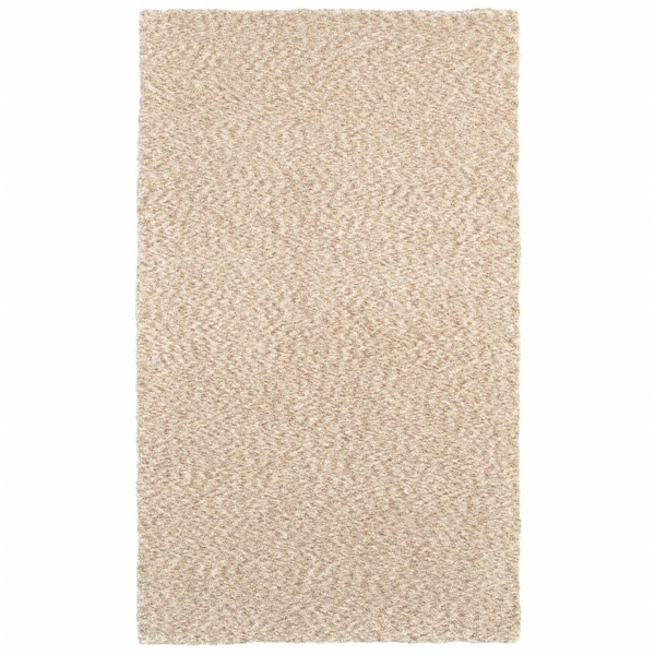 Palacedesigns Modern Soft Tan Indoor Area Rug - Tan - 5' x 7' PA3089507 - main
